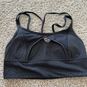Lululemon Athletica Black Sports Bra with Keyhole Detail